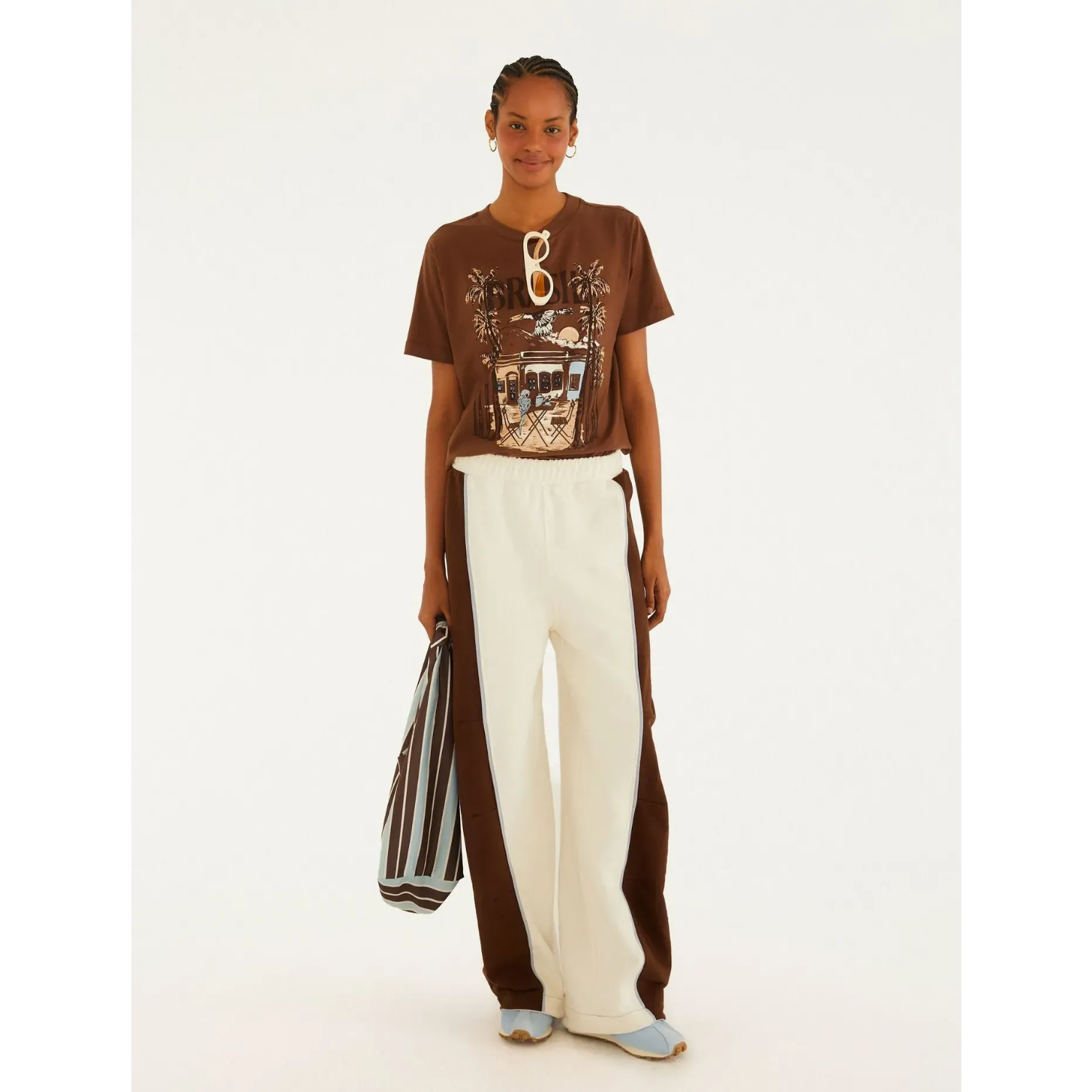 Melie: TSHIRT MEDIA TULIPA RIO ROXO AMEIXA 7630 FARM